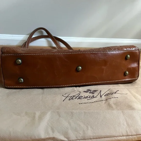 Patricia Nash Poppy Tote Cognac - Picture 3 of 12